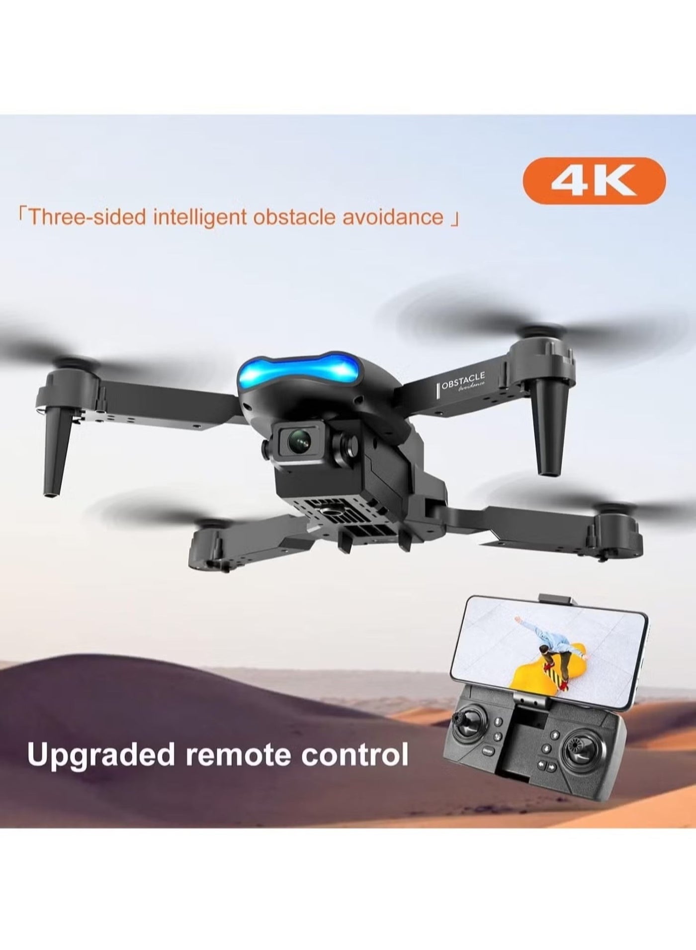 E99 Foldable Drone with Dual HD Camera WiFi…