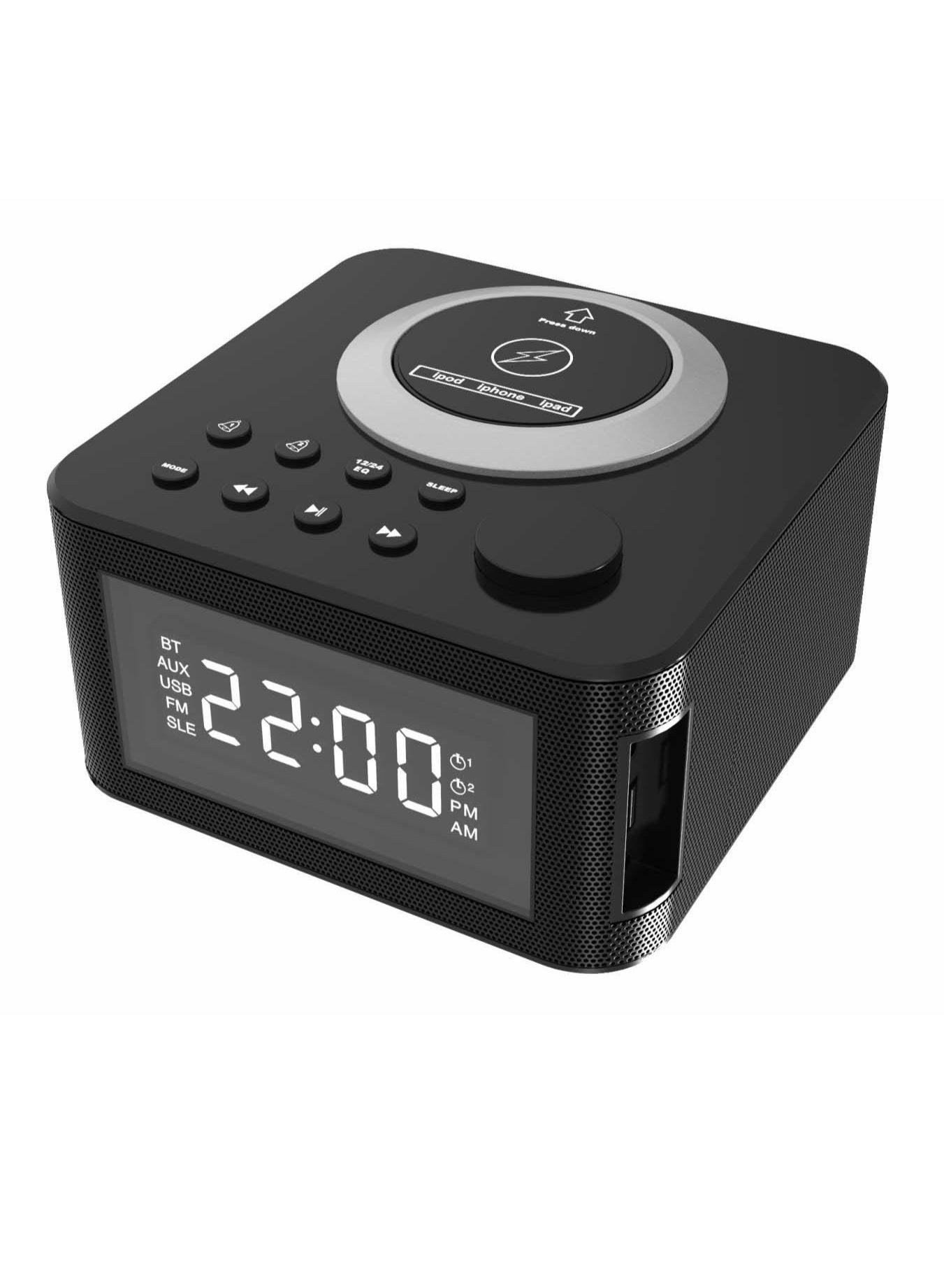 Compare CALUS Home 01 Multifunctional Bluetooth Speaker with 15W Wireless Charger, FM Radio & Alarm Clock at KSA Price