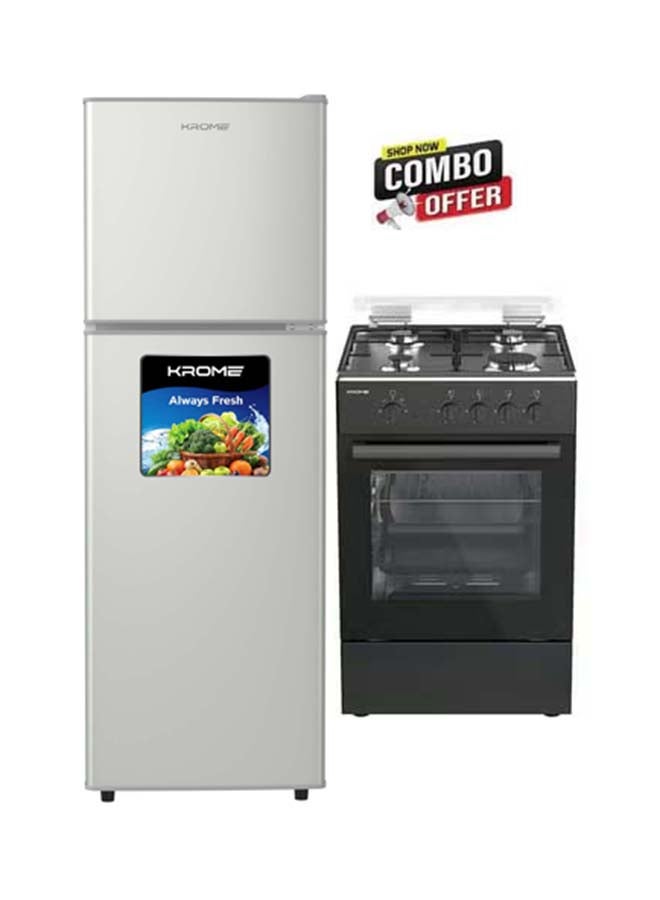 Krome Bundle - 180L Direct Cool Double Door Refrigerator…