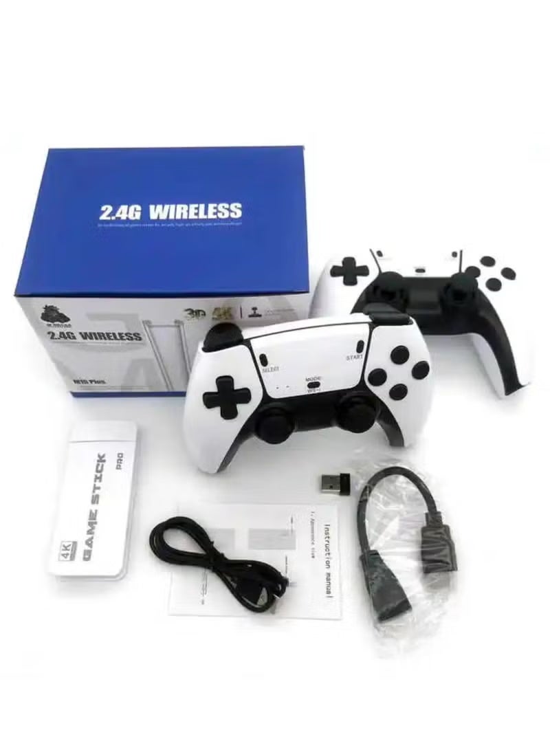 Compare M15 Wireless Video Games for Tv Gaming, Retro Gaming Console with Game Stick 4K HD Game Stick, Plug & Play TV Video Game Set for 2 Player 20000+ Games 2.4G Wireless at KSA Price