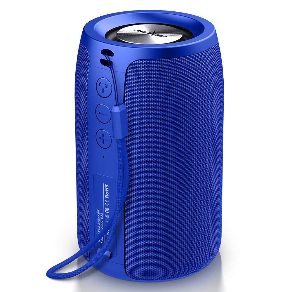 Compare ZEALOT Bluetooth Speaker Portable Speaker S32Wireless for OutdoorIPX5 Waterproof Bluetooth 50 Dual Pairing USB TF Card AUX for Home Outdoor Travel Hiking Camping Beach Blue at KSA Price