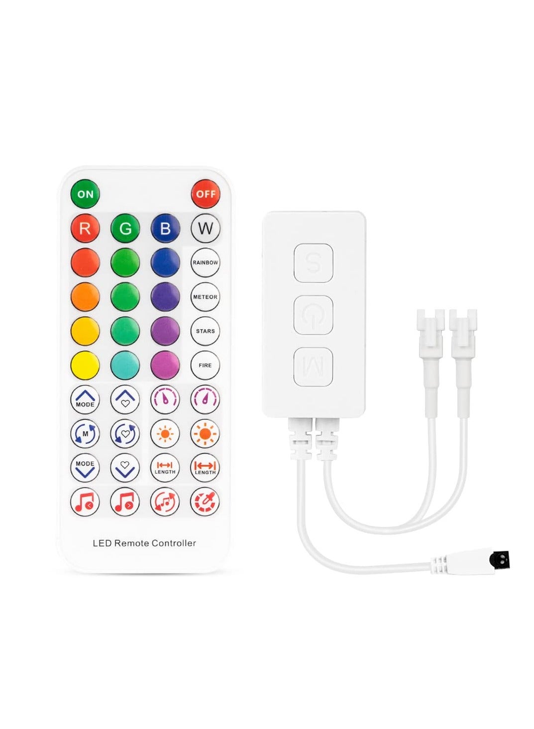 Compare Bluetooth SP611E Sync Music Controller Timer Mode with Dual Signal Output 600pixelsport for LED Module Pixel Strip Light APP3Key ButtonIR Remote Control at KSA Price