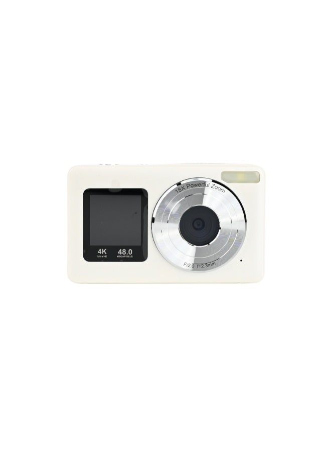PROMAGE PC110 Digital Camera 4K – White, Dual Screen…