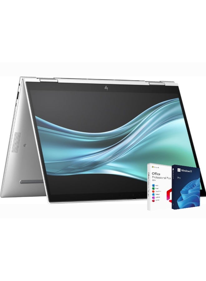 Compare EliteBook x360 830 Business Laptop With 13.3Inch WUXGA Display,Core Ultra 7 155U Processor16GB RAM512GB SSDIntel Arc GraphicsWindows 11 Pro + Life Time Office 2024 English Silver at KSA Price