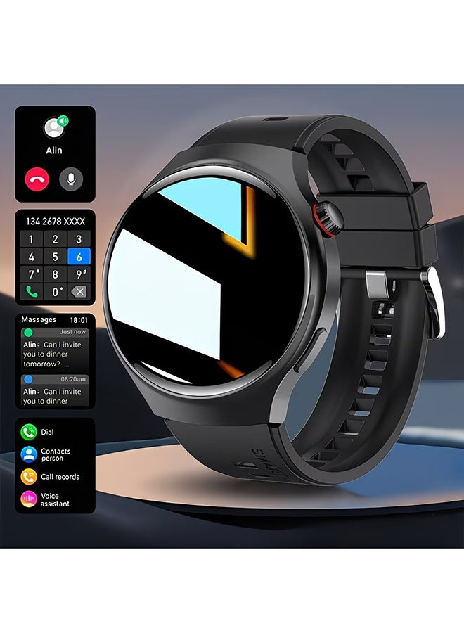 Compare Outdoor Sports Smartwatch, HD Display, Wireless Calling, Message Notifications, 100+ Sports Modes, Fitness Tracking, Pedometer, and Distance Tracking for Men at KSA Price