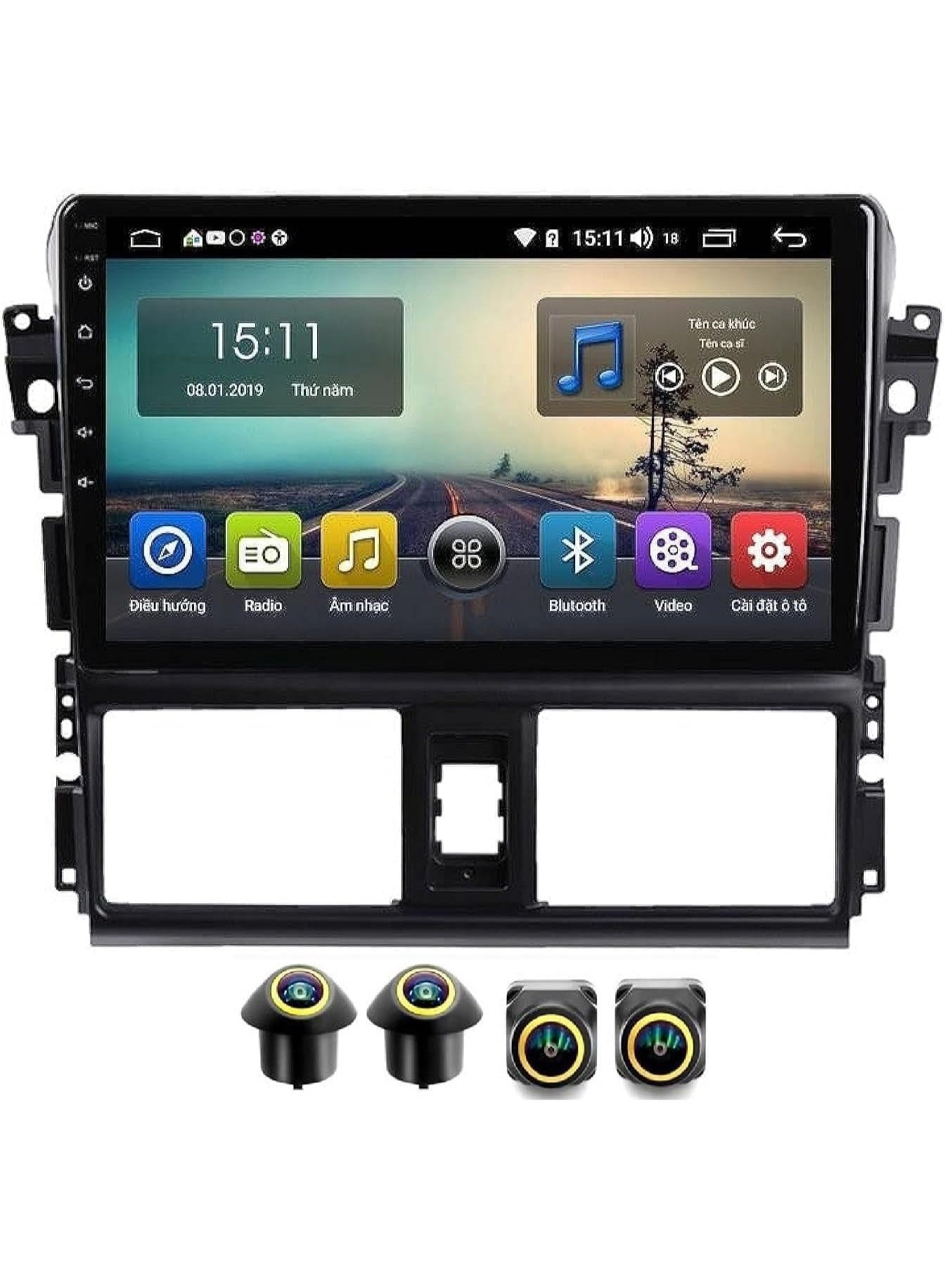 Compare Android Car Stereo for Toyota Yaris 20142017 4GB RAM 64GB ROM Support Carplay, MLink WiFi BT, Radio GPS, 10 Inch IPS.QLED, Screen with 360D Camera Included at KSA Price