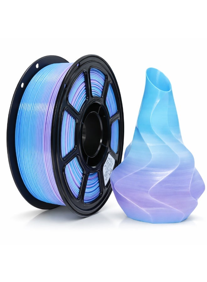 Compare PETG 3D Printer Filament 1.75mm, Blue Purple Gradient Filament, ±0.03mm Dimensional Accuracy, Low Warping, TangleFree, Easy to Print, Strong Toughness, Smooth Feeding for FDM 3D Printers at KSA Price