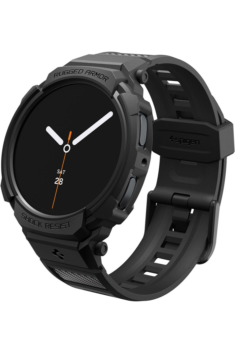 Compare Rugged Armor Pro for Samsung Galaxy Watch 8 44mm Case with Band 2025  Matte Black at KSA Price