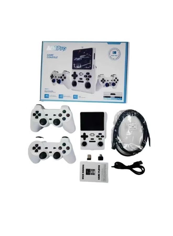 Compare M18 Pro Retro Games Console, 3.5Inch Screen, Portable Handheld Video Game Player, Linux System, 64GB Storage, Classic Arcade Games, Rechargeable Battery, Mini Retro Gaming Console for Kids & Adults, Black at KSA Price
