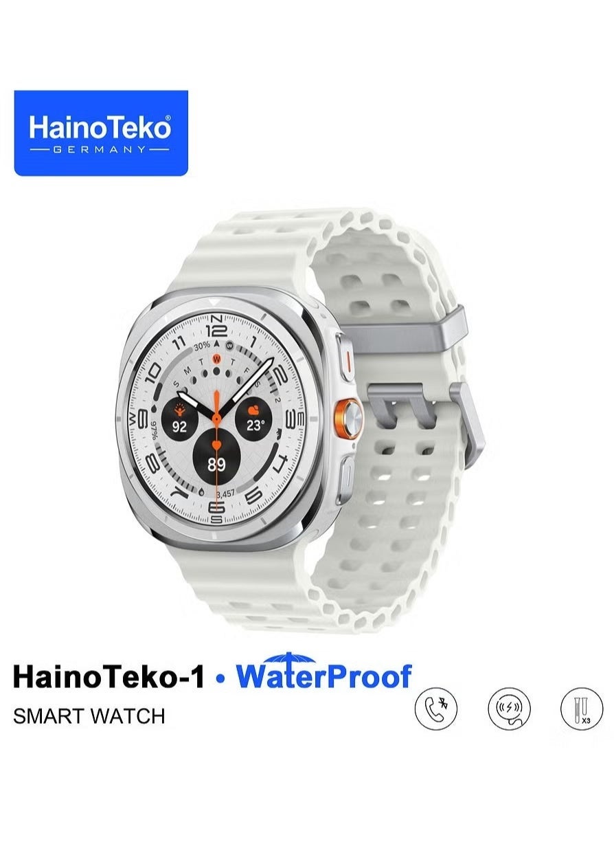 Waterproof Smartwatch with AMOLED Display, 3 Pair…