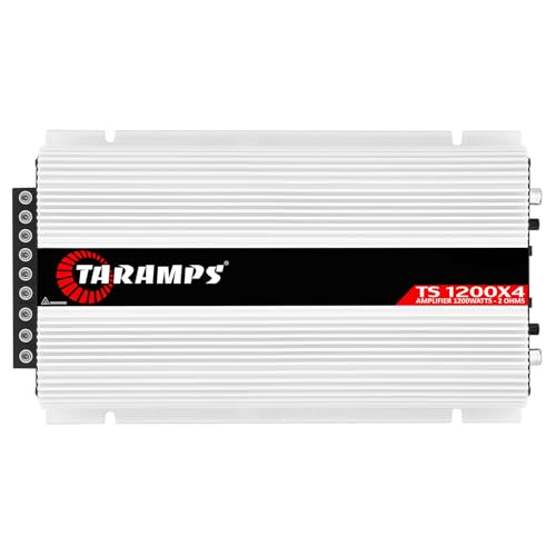 Compare Taramps TS 1200x4 Amplifier Car Audio 1200W RMS 2 Ohms 4 Channels 2 Bridged Channels, Full Range Crossover Fixed RCAWire Input  Multichannel Class D at KSA Price