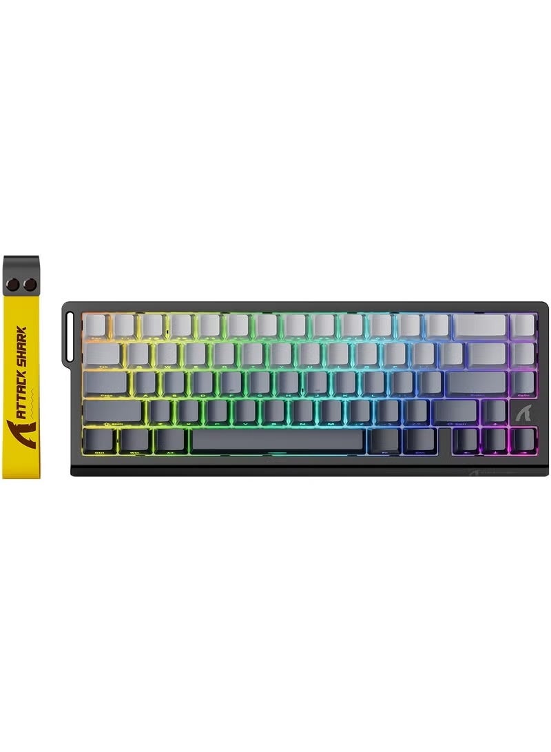 Compare X68 HE Rapid Trigger Mechanical Gaming Keyboard 60% Wired TKL with Adjustable Actuation,Hall Effect Magnetic Switch,8KHz Polling Rate,RGB Backlit,Top Mount,Side Printed KeycapMoonlight at KSA Price