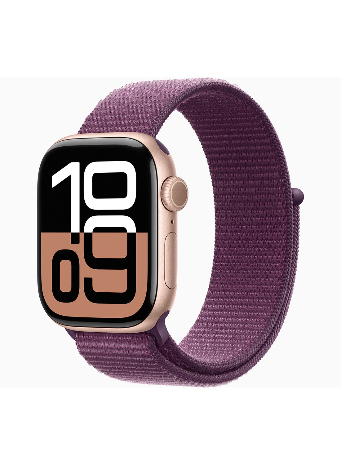 Compare Watch Series 10 GPS + Cellular 42mm Rose Gold Aluminium Case With Plum Sport Loop at KSA Price