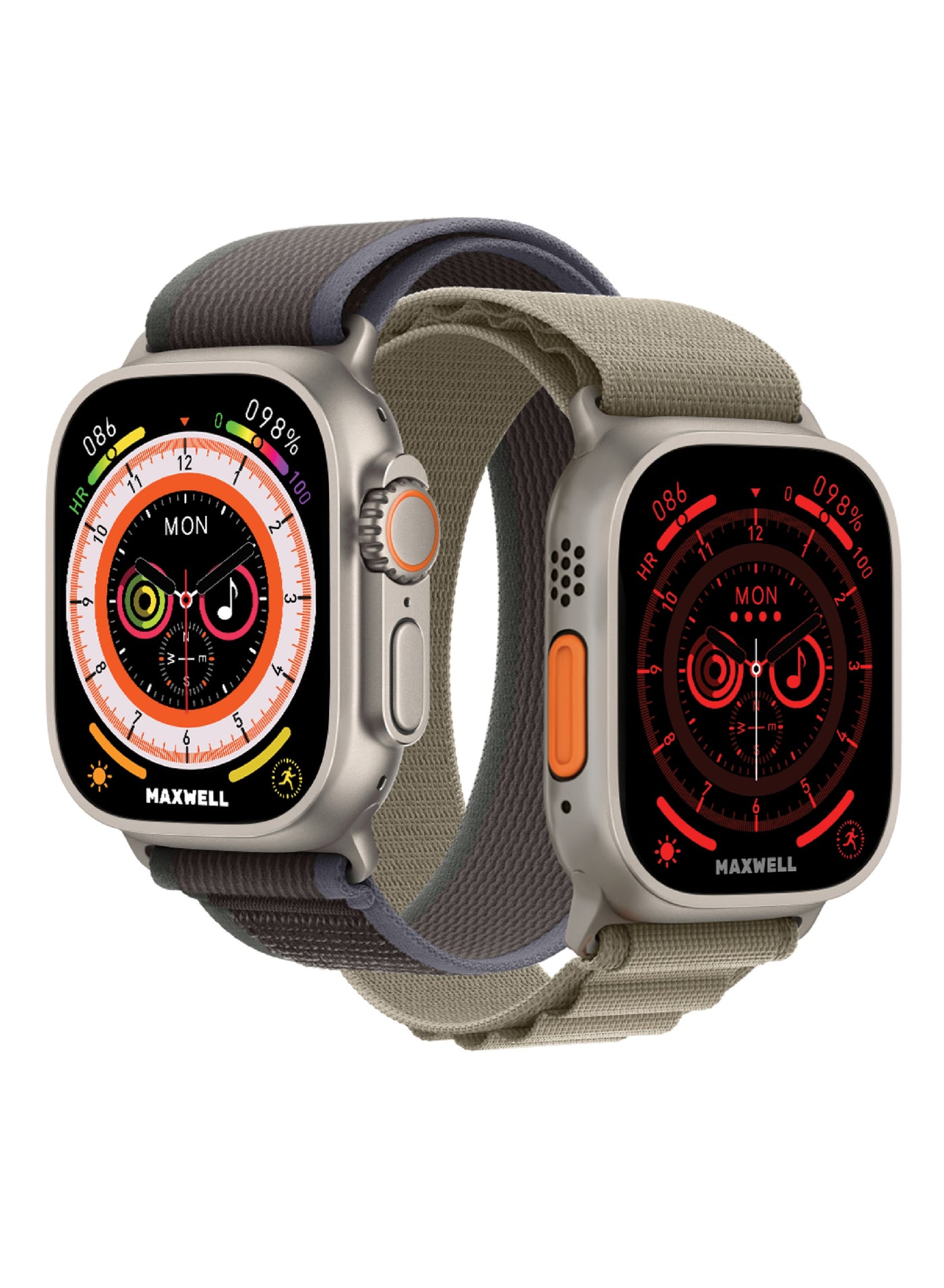 MAXWELL MW ultra 2 Smart Watch with dual strap