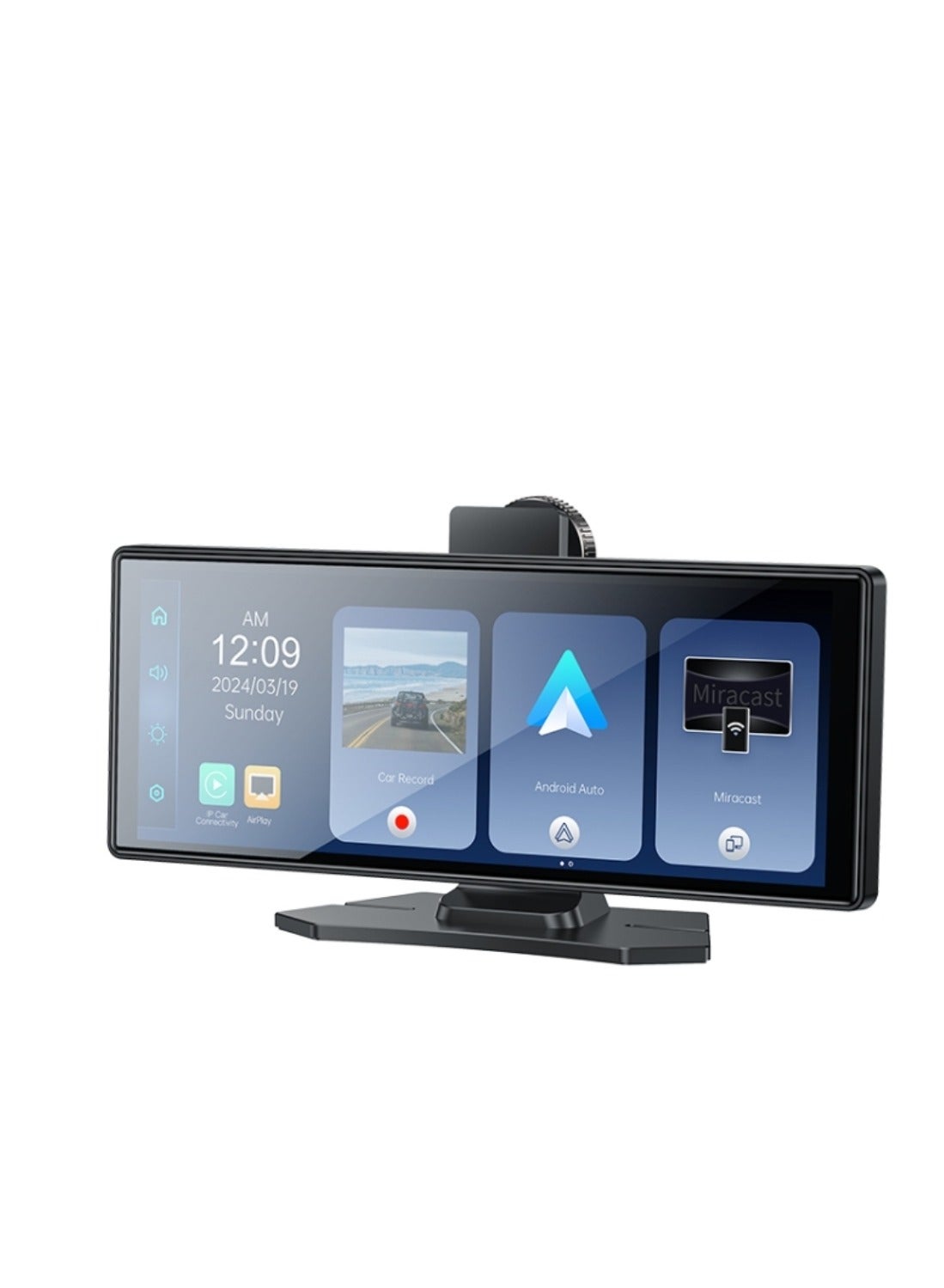 Compare 10.26 inches Touch Screen Center Console CarPlay with Rear Camera, Portable Car Video Navigation with Driving Recorder, Yesido KM19  Black at KSA Price