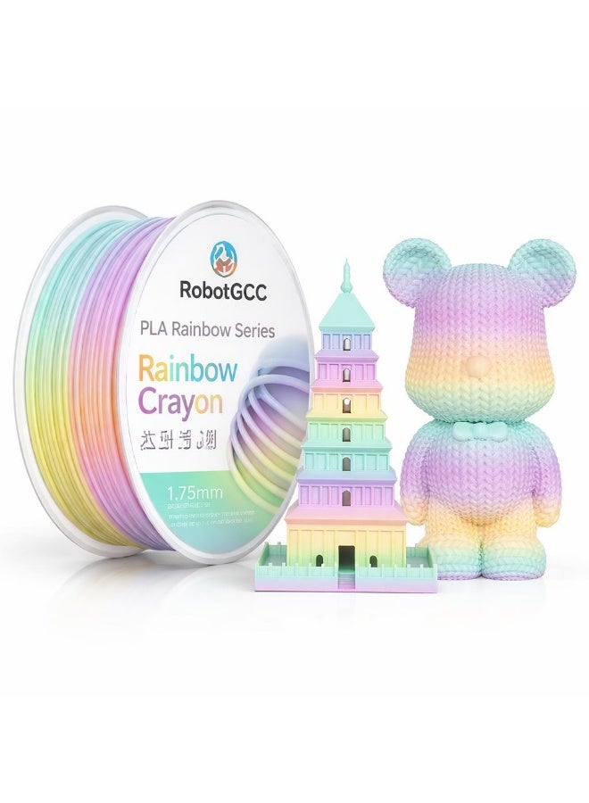 Compare PLA Basic Gradient Rainbow 1.75mm 3D Printing Material 1KG Spool for FDM 3D Printing Smooth Extrusion Stable Diameter ±0.02mm Low Warping Strong Layer Adhesion Easy Print PLA 3D Printing Material for Prototyping Engineering Models DIY Education Compatible with Most 3D Printers Multi Color Transition Matte Surface High Detail Accuracy Consistent Color Change Reliable Performance Continuous Printing No Clogging Uniform Winding Precision Printing Durable Results at KSA Price
