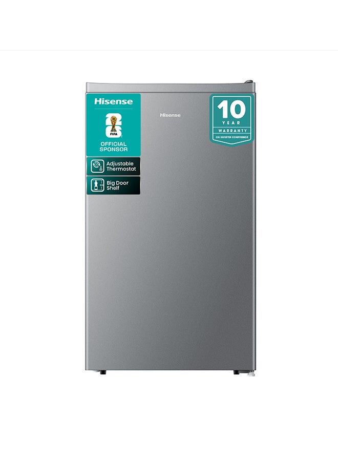 Compare Gross 122LNet 93L Single Door Refrigerator Fridge RR122D4ASU, Adjustable Thermostat, Big Door Shelf, Separate Chiller, Reversible Door, Low Noise, Child Lock RR122D4ASU Silver at KSA Price