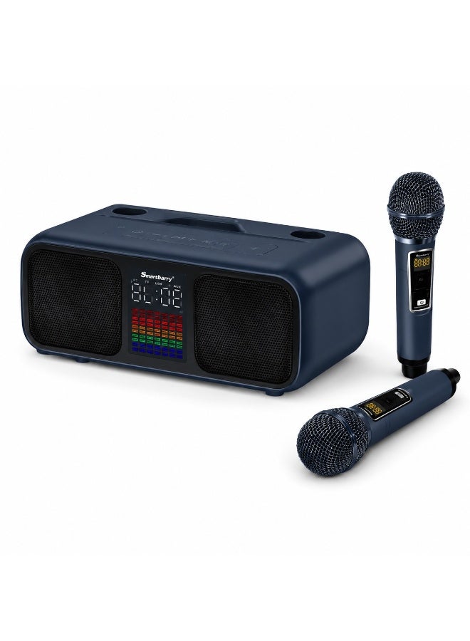 S39 Pro Karaoke Speaker with 2 Wireless Microphones,…