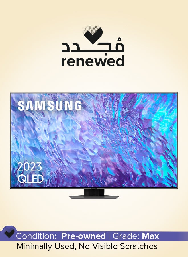 Compare Renewed  75Inch Smart QLED TV 4K 120Hz 75Q80C Black at KSA Price