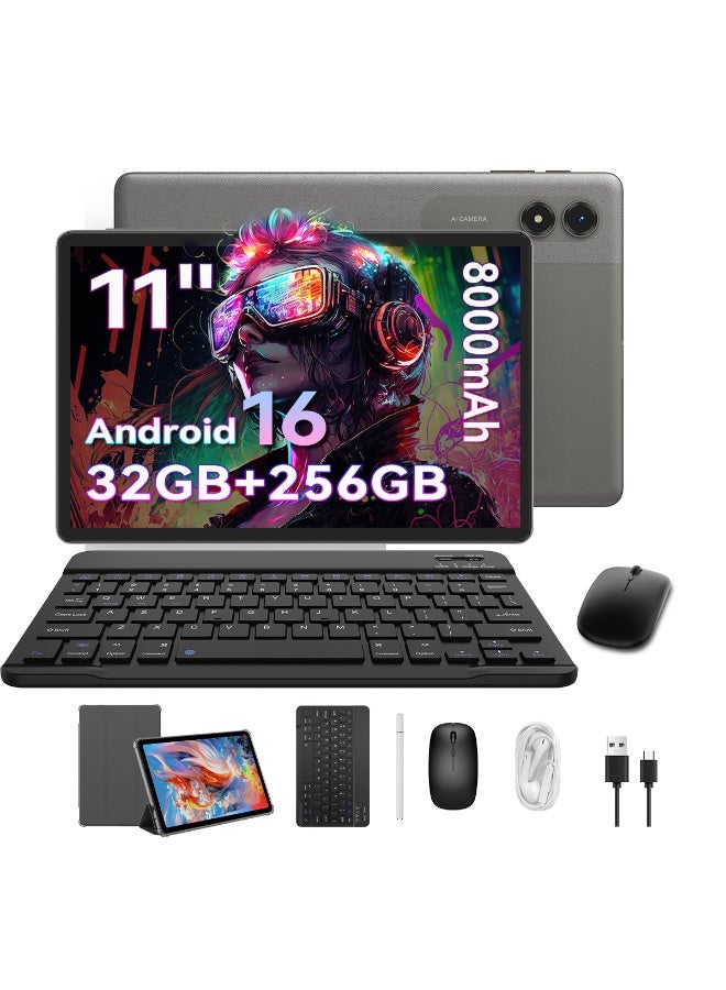 Compare T70 Tablet 11Inch 8GB RAM 256GB WiFi with Leather Cover | Wireless Keyboard | Mouse | Headphone | Pen | TypeC Charger | 8000mAh at KSA Price