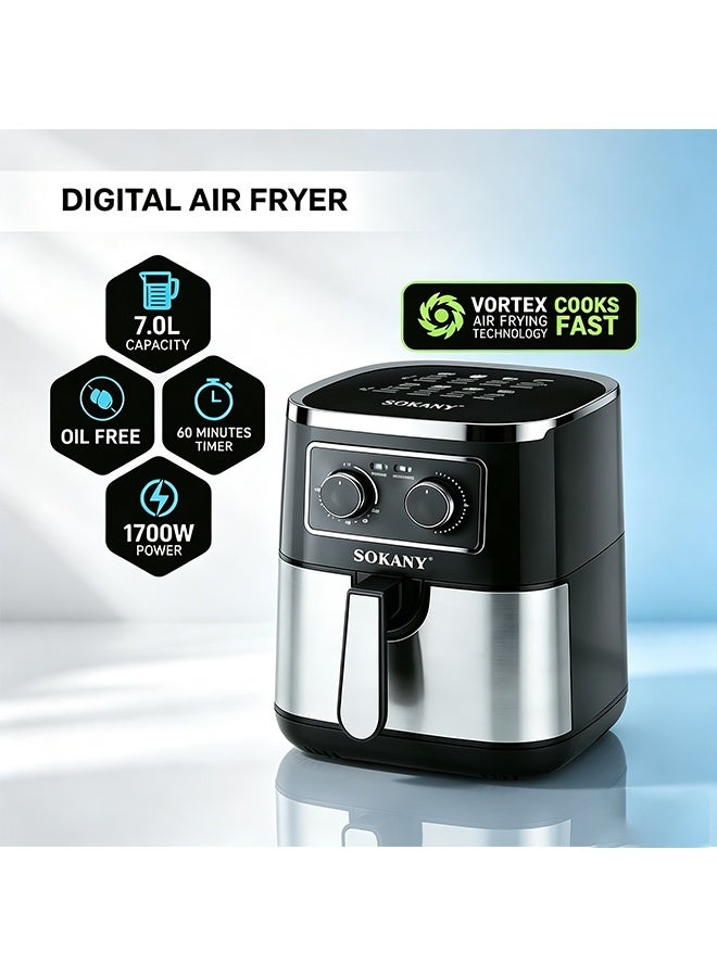 Air Fryer Automatic , 7-Liter Capacity, 1700W…