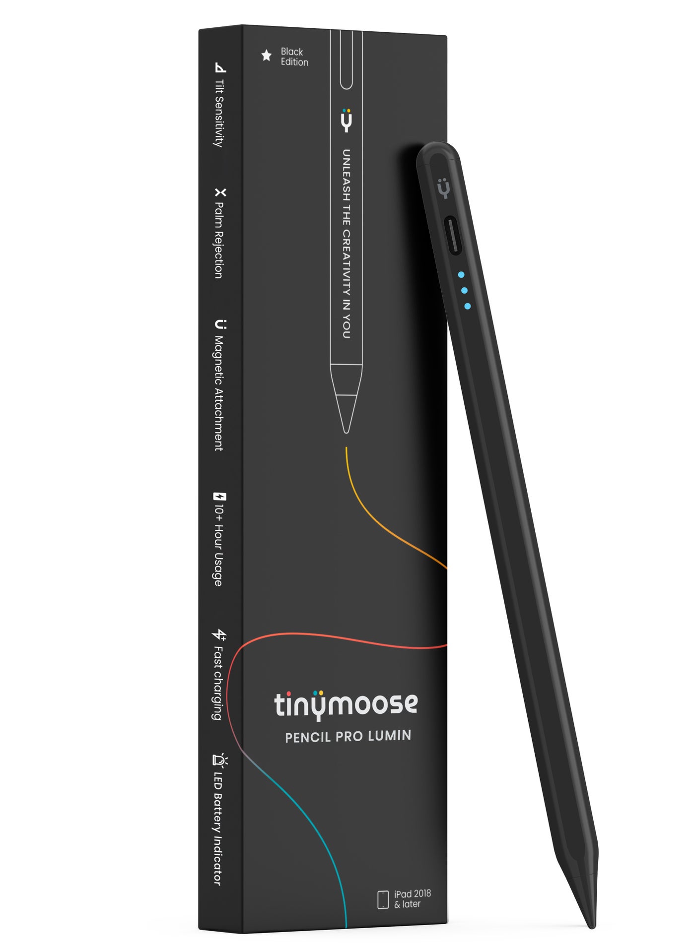 Compare Active Digital Stylus Pen Pencil Pro Lumin 2nd generation iPad Pen with Fast Charging & Palm Rejection For Apple iPad 2018 and Later Black Edition at KSA Price