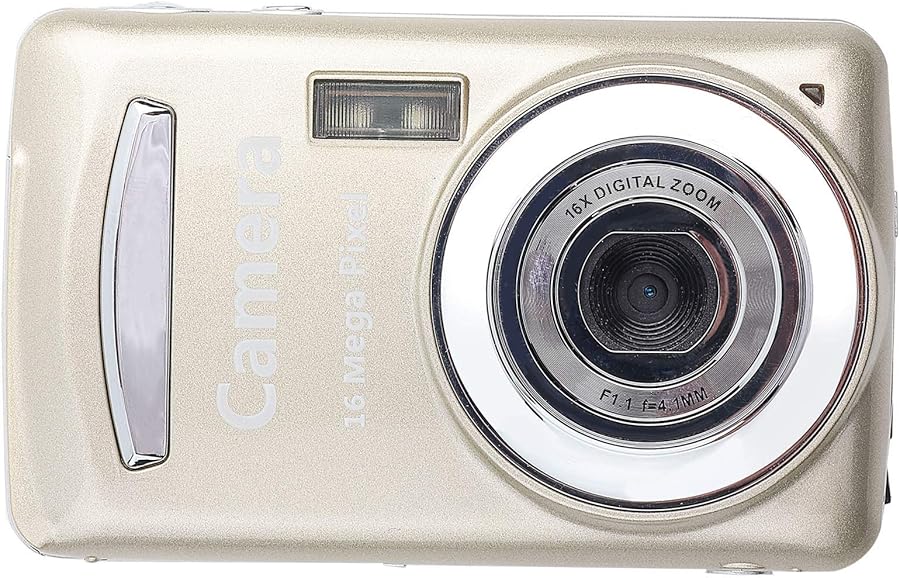 Compare Gold 16MP Digital Camera with 16X Zoom 720P HD Video 2.4 Inch LCD and Fill Light at KSA Price
