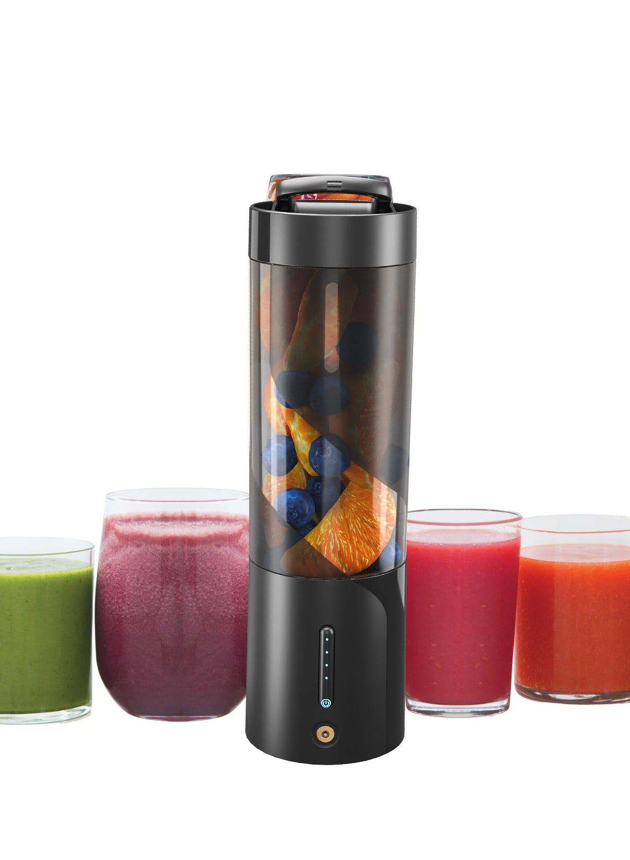 Compare Portable Blender, Cordless Blender for Shakes and Smoothies with 16 Oz Cup and Leakproof Lid, Durable Stainless Steel Blades for Powerful Blending Performance, Magnetic Rechargeable, Black at KSA Price