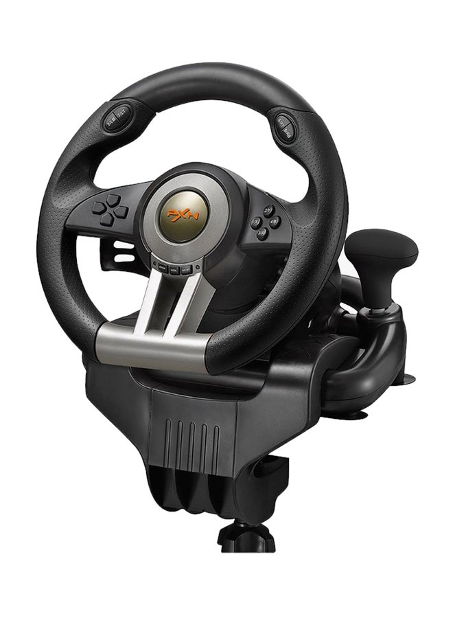 Compare V3II Racing Game Steering Wheel With Brake Pedal at KSA Price