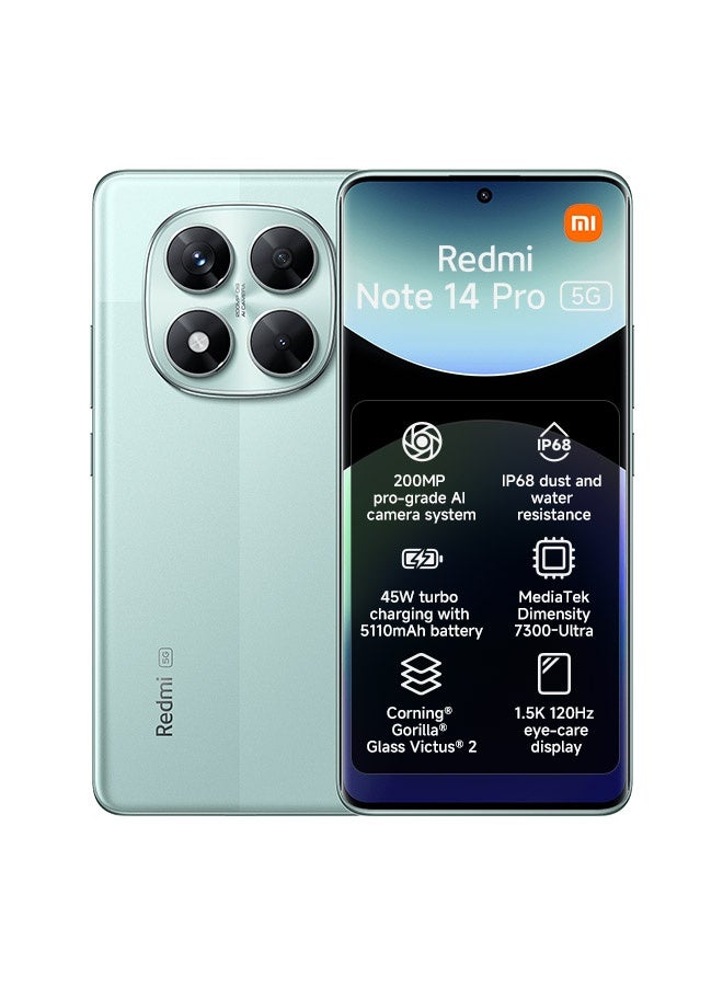 Redmi Note 14 Pro 5G Coral Green 12GB RAM…