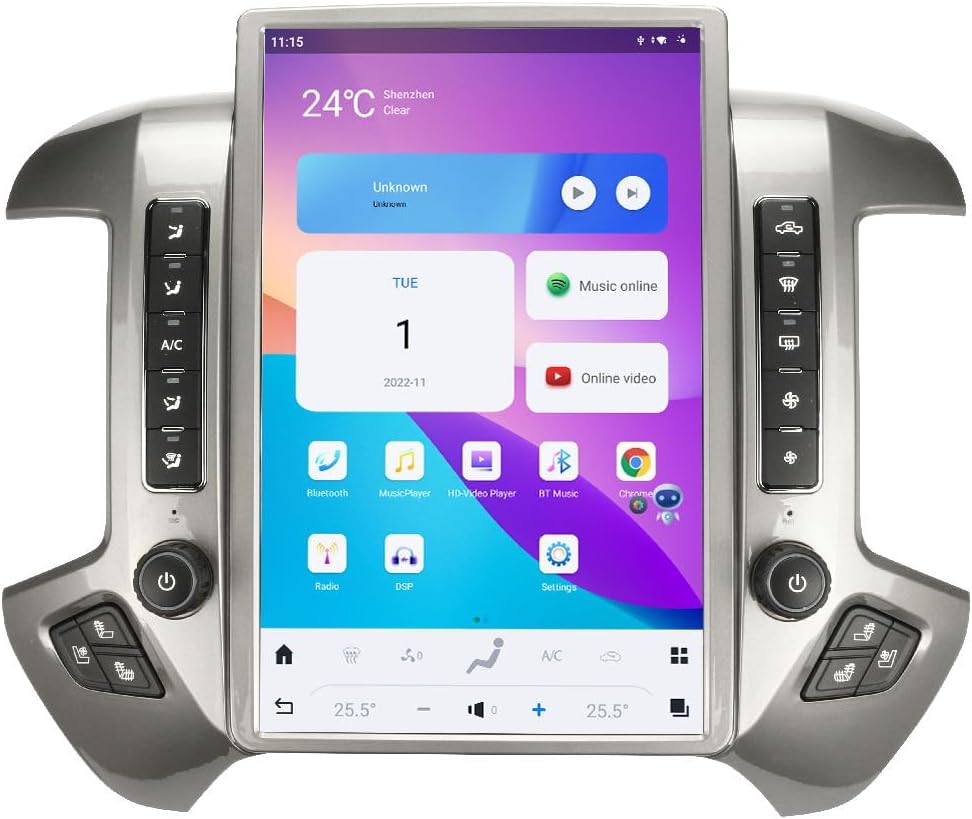 Compare VIKNAN 14.4 Inch Android Radio Replacement for Chevrolet Silverado GMC Sierra 20142019 at KSA Price