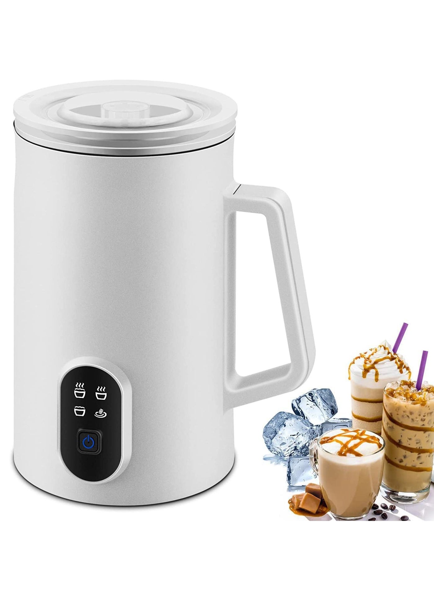 Milk Frother, 4 in 1 Electric Milk Steamer,…