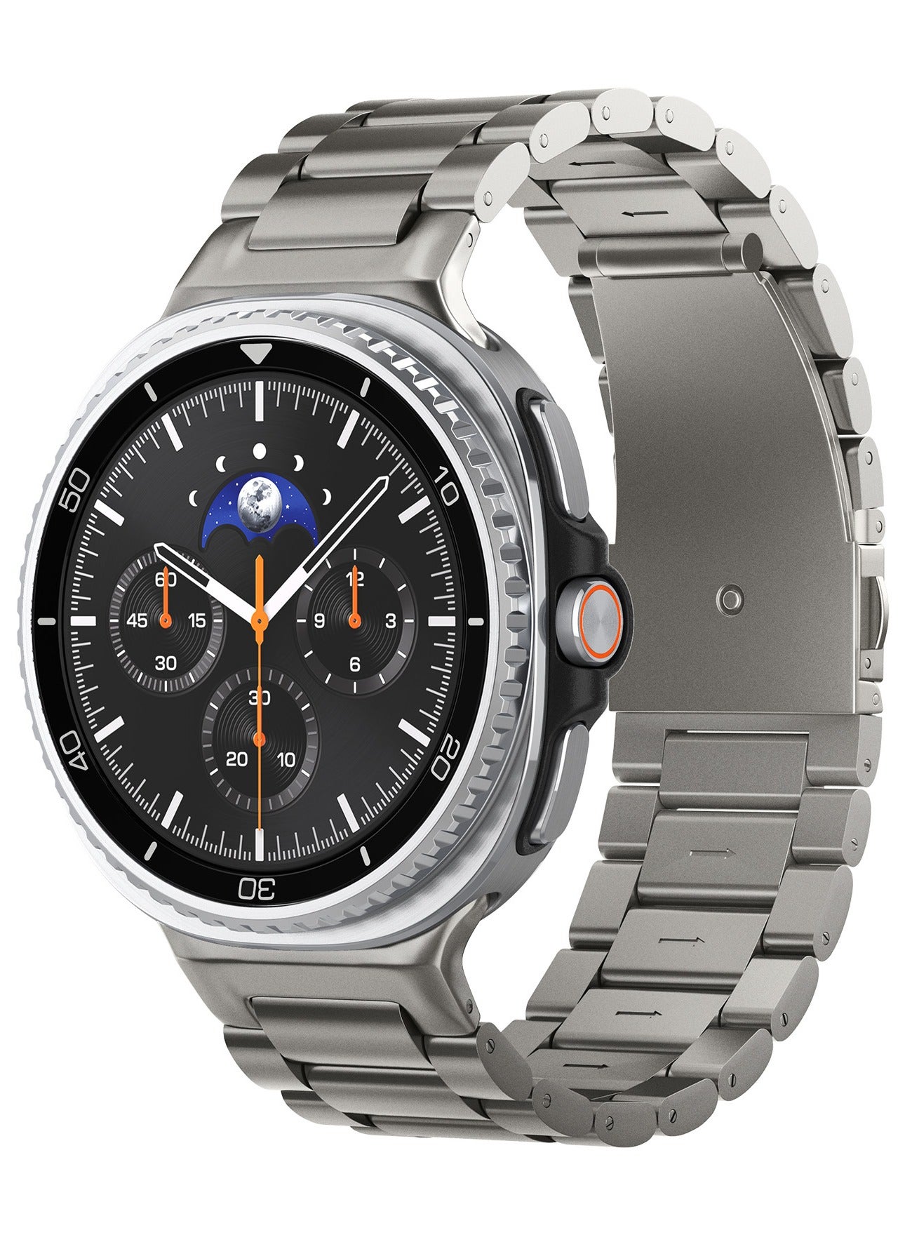 Compare Modern Fit Premium Real Titanium Strap for Samsung Galaxy Watch 8 Classic 46mm, Galaxy Watch8 4440mm 2025 Band  Natural Titanium at KSA Price