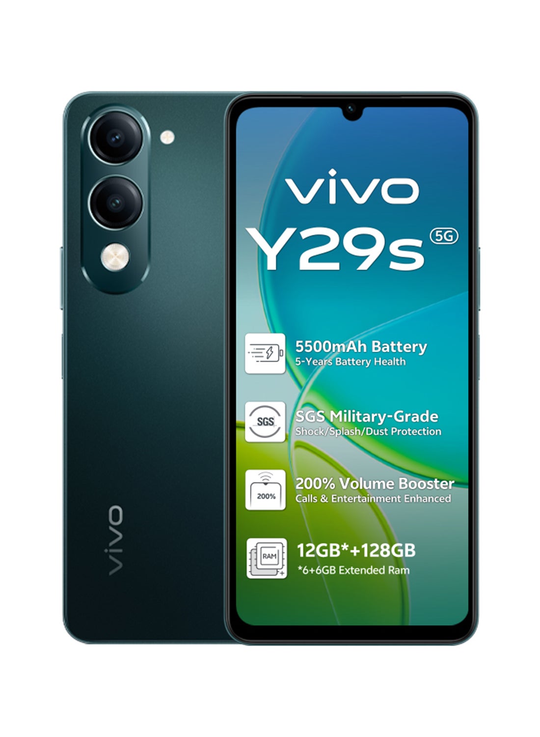 Y29s AI 5G Dual SIM Jade Green 6+6GB RAM,…