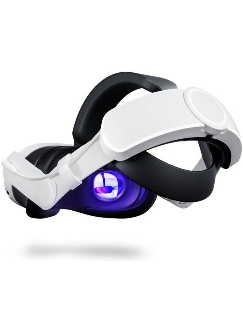 Compare Elite Adjustable Headstrap with Builtin 6000mAh Power Bank for Meta Quest 3 | Comfortable VR Strap with Battery Pack | Extended Playtime & Balanced Design at KSA Price