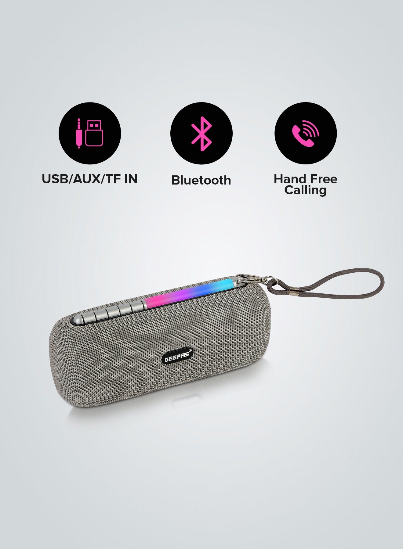 Geepas Rechargeable Bluetooth Speaker GMS11172, Bluetooth,…