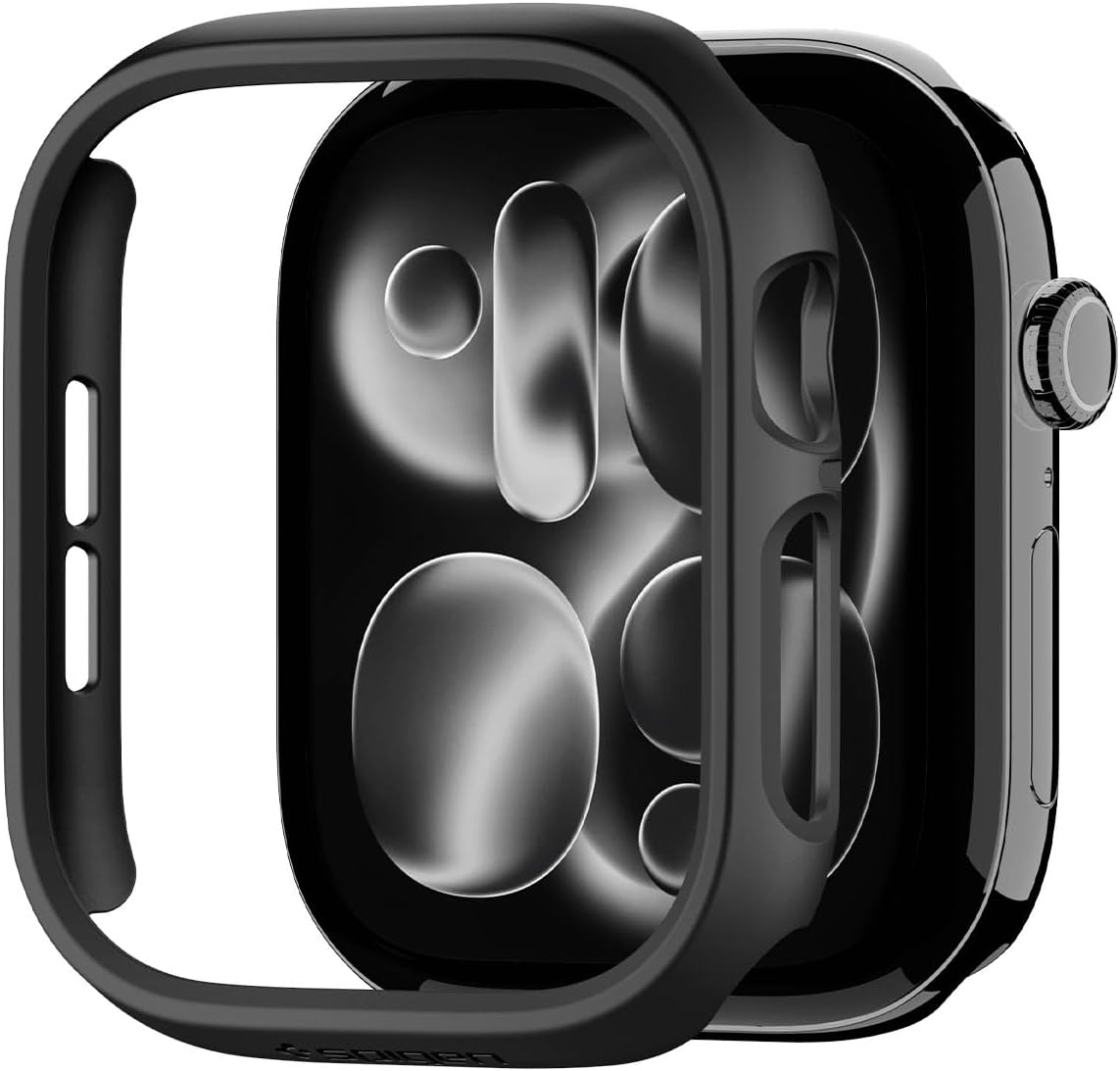 Compare Thin Fit Apple Watch Series 12 42mm Case Lightweight Shockproof Bumper ScratchResistant Hard PC Cover  Black at KSA Price
