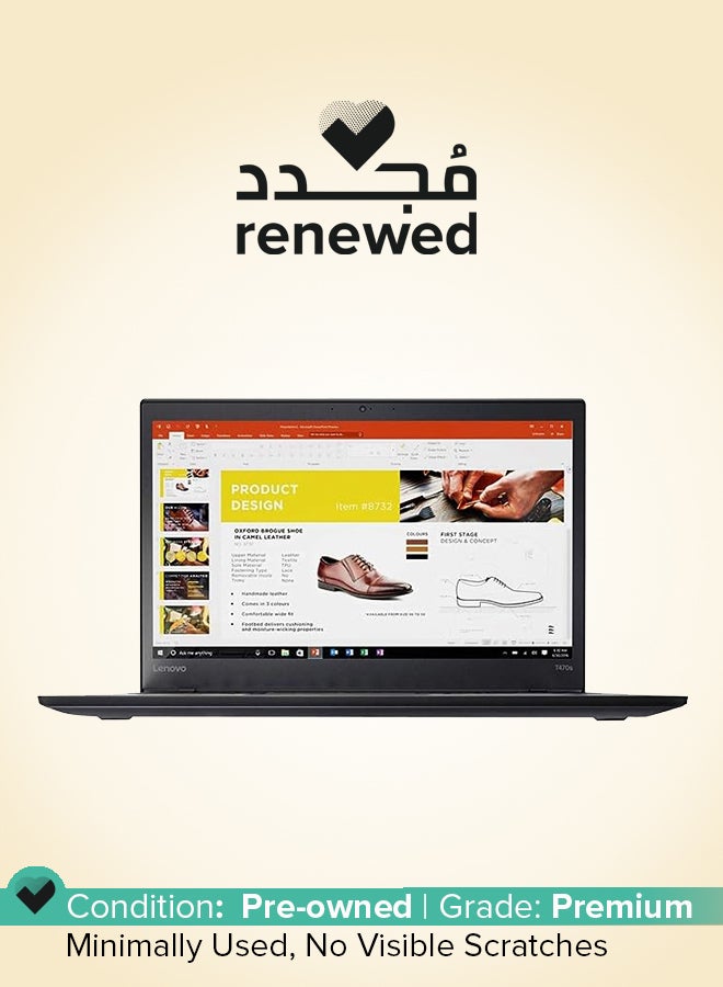 Compare Renewed  Thinkpad T470s Laptop With 14Inch Full HD Display, Core i7 Processor6th GenDual Core8GB RAM256GB SSDIntel Arc GraphicsWindows 10 English Graphite at KSA Price