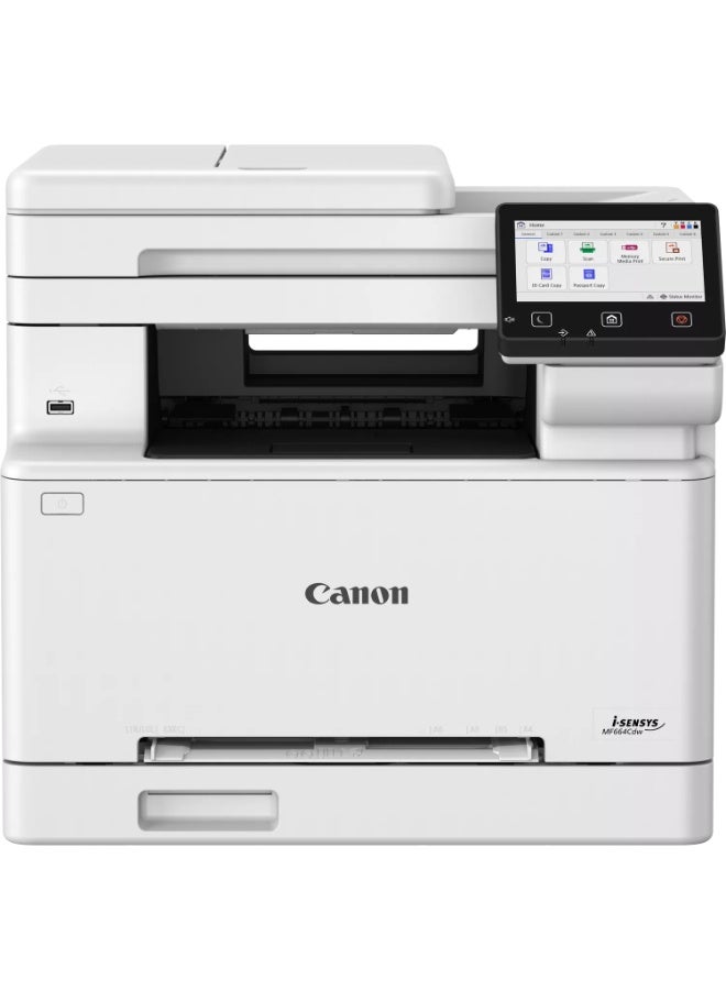 Compare iSENSYS MF664Cdw MultiFunction Colour Laser Printer   1 Year Warranty  white at KSA Price