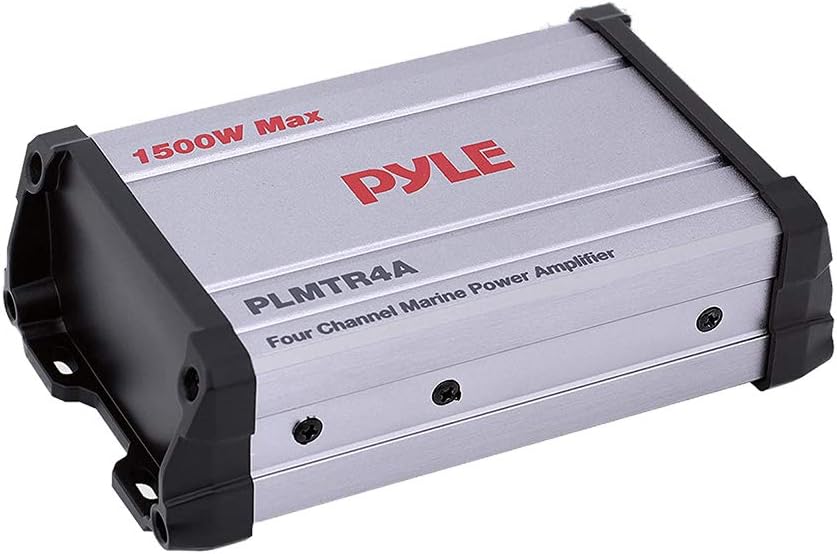 Pyle 4-Channel Marine Amplifier Receiver - Waterproof…