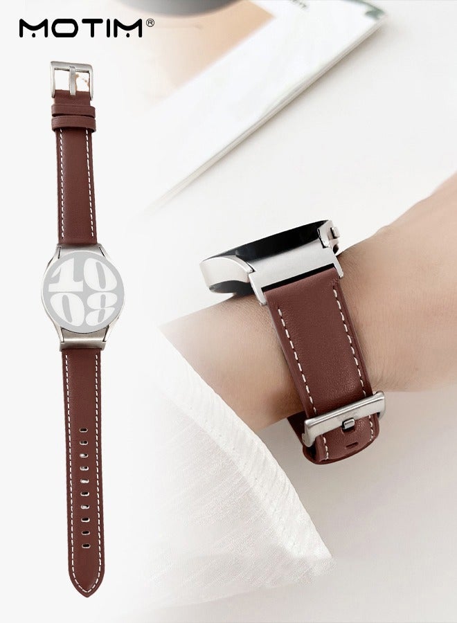 Classic Leather Watch Band Compatible with Samsung…