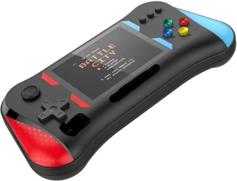 Compare Portable Handheld Game Console, 3.5inch Screen, 500in1 Classic Games, Black and Blue at KSA Price