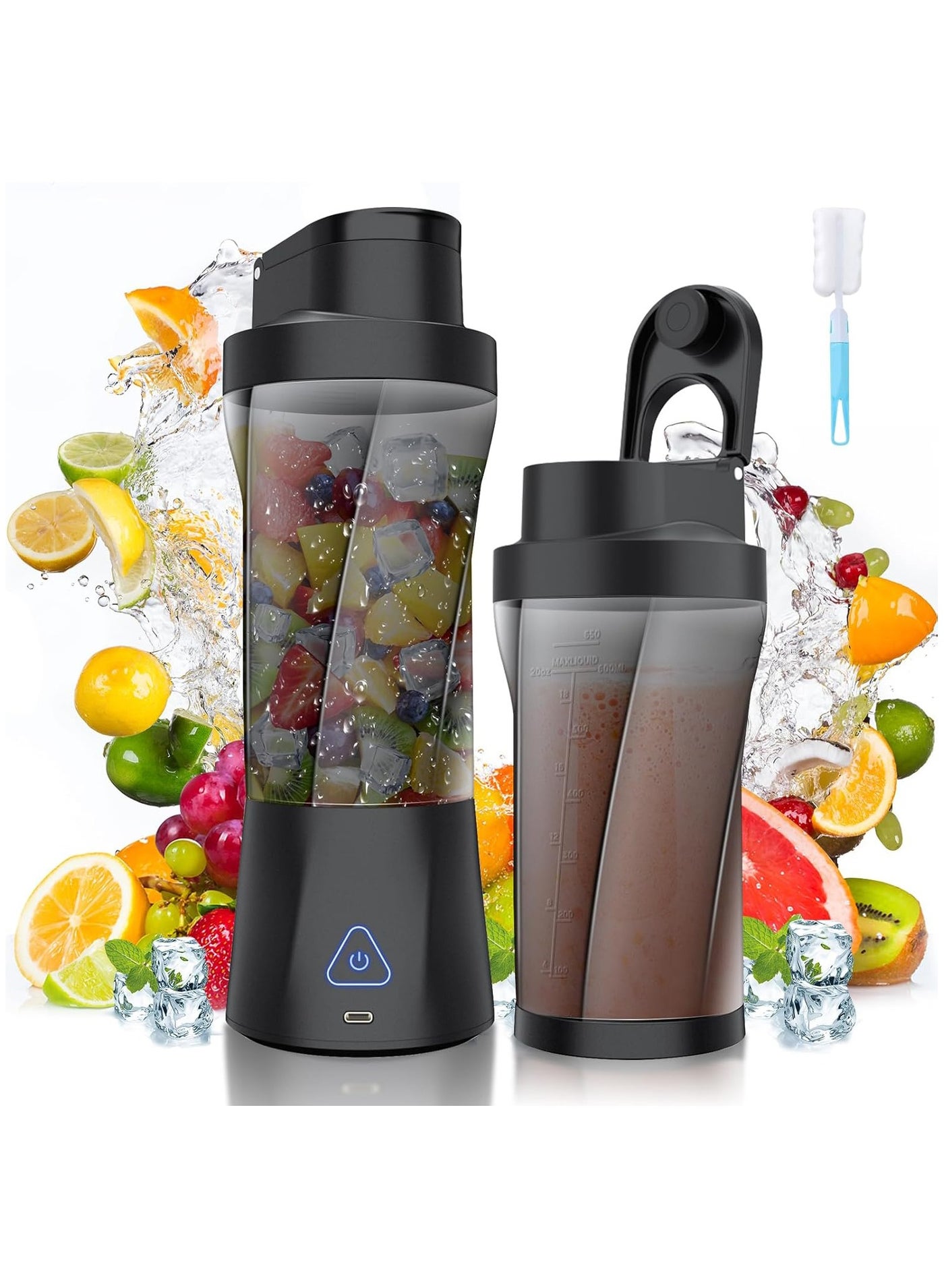 360W Portable Blender Cordless, 22oz Personal Blender…