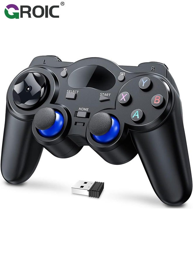 Compare Wireless PC Controller, Wireless USB Controller AndroidPCDesktopLaptop, PC Game Controller for PC for Steam Controller for PC, Black at KSA Price