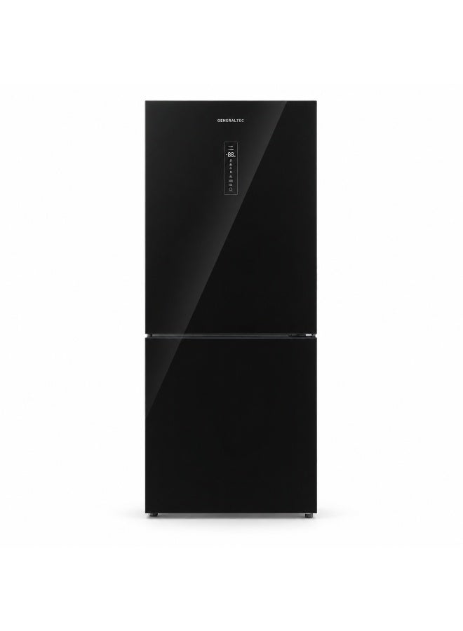 Compare Generaltec 420L Bottom Freezer Refrigerator GR660GCMB | Inverter | No Frost | Touch Control | Black Tempered Glass | Reversible Door | Fresh Room | R600a | 10Year Compressor | 1 Year Warranty UAE 185 W GR660GCMB black at KSA Price