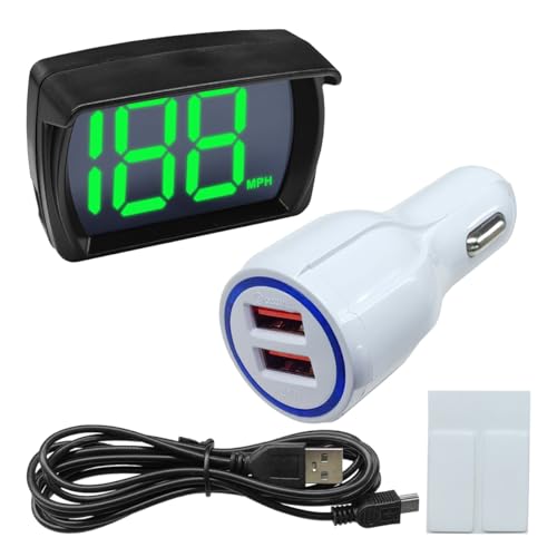 DUSCOKE Car HUD GPS Digital Speedometer MPH…