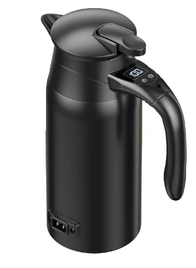 Compare Car Electric Kettle – 800ml Smart Travel Kettle with Dual Voltage 12V24V, Digital Display & Stainless Steel Build at KSA Price