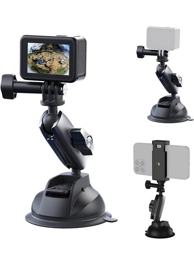 Compare Aluminum Alloy Suction Cup Holder For Gopro Hero, Gopro Max, Dji Osmo Action, Osmo Pocket, Insta360 One X, One R, One, Mobile Phone at KSA Price