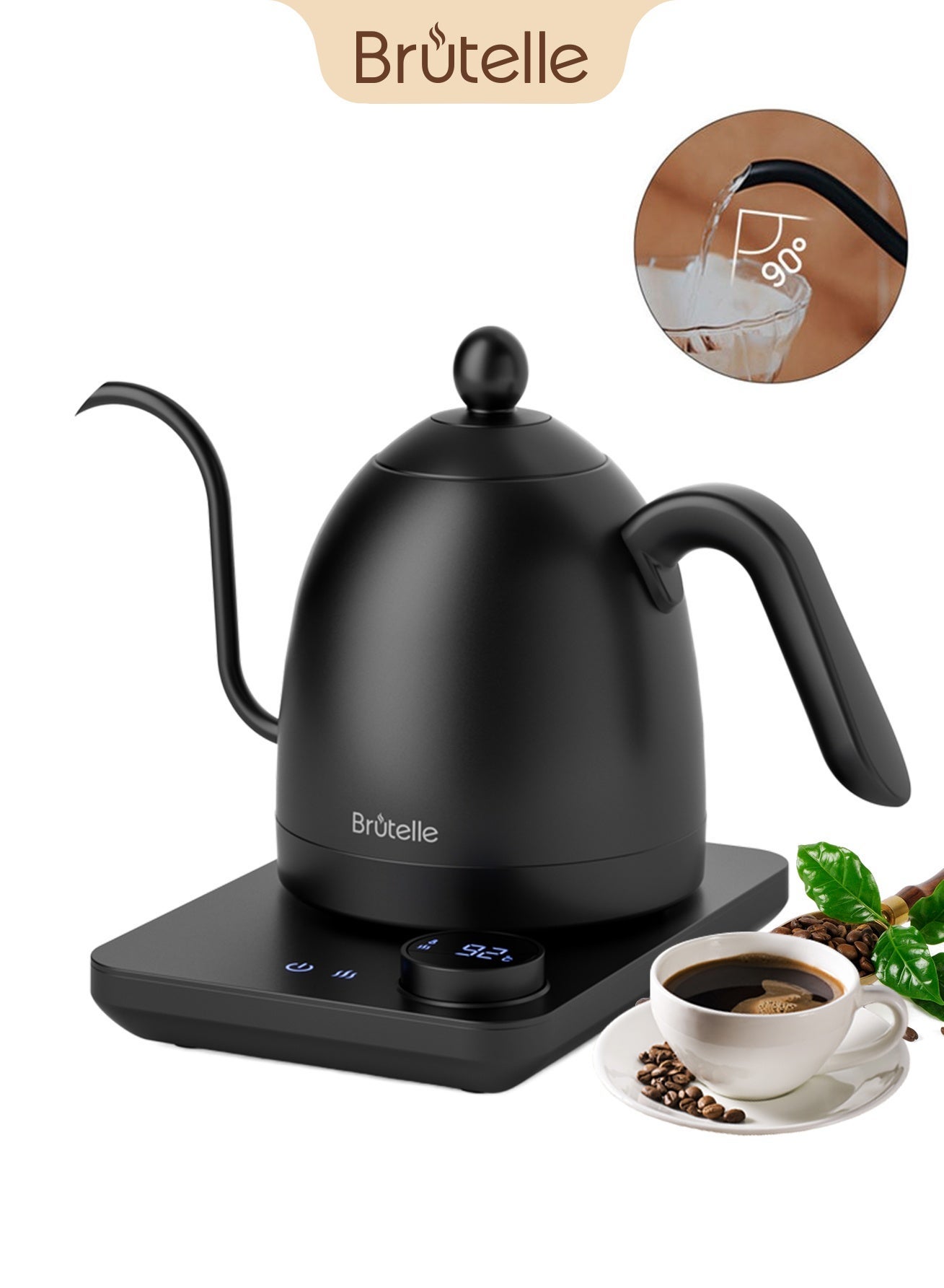Electric Gooseneck Kettle V60 Coffee Kettle Tea…