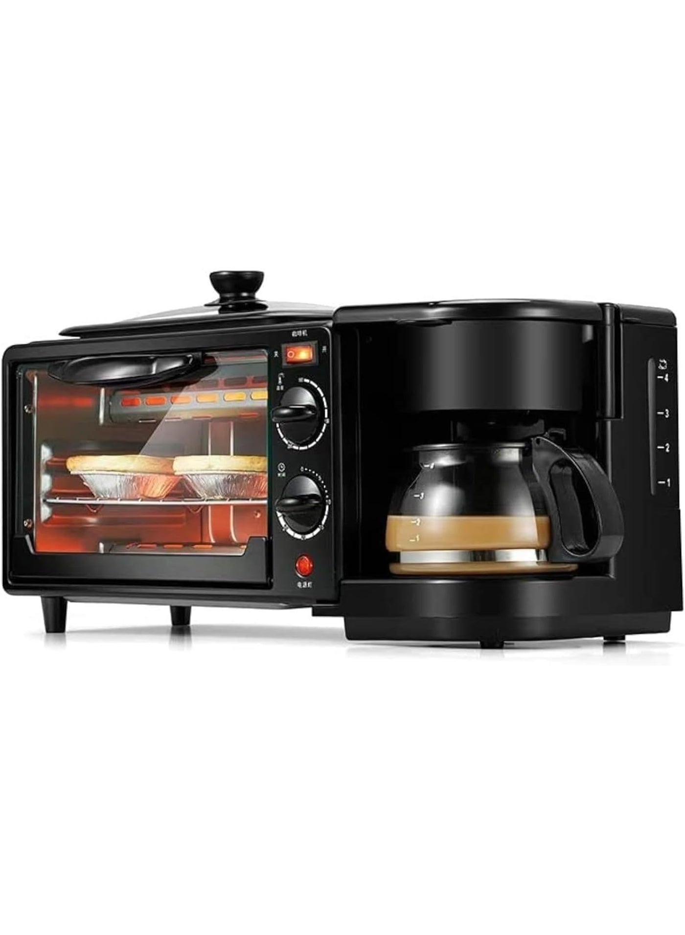 Compare Olympia 3in1 Electric Breakfast Maker Machine – Powerful 2200W Oven, BuiltIn Coffee Maker, and Grill for Quick, Easy, and Delicious HomeStyle Breakfast Preparation at KSA Price